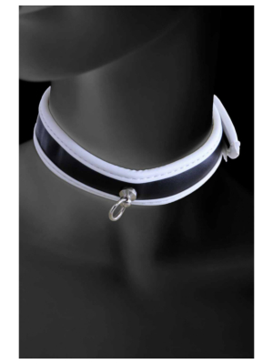 O-ring collar and snaps White
