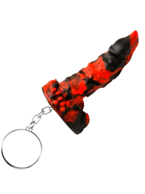 Fire Demon Silicone Keychain