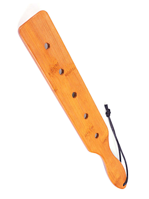 37cm Bamboo BDSM Paddle with 5 Holes