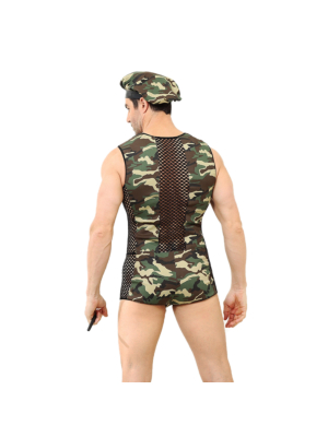 Military Instructor Camouflage Uniform 3 Pieces M / L