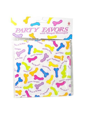 Set of 8 napkins with funny messages