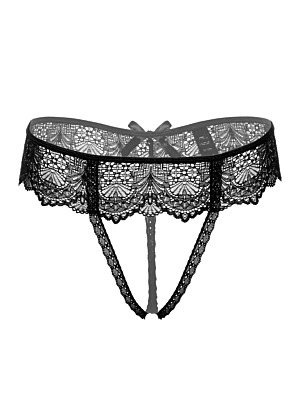 Delphine crotchless string