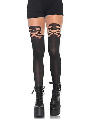 Skull and crossbone pantyhose