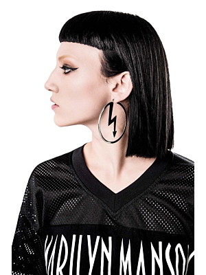 Number 7 Hoop Earrings [S]