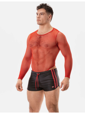 Barcode Berlin Fishnet Body Como Red