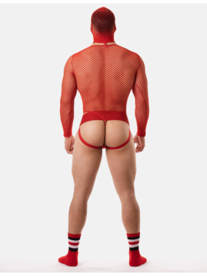 Barcode Berlin Fishnet Body Como Red