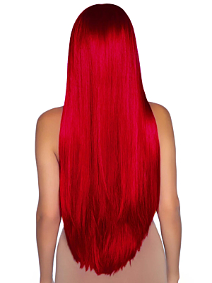 Leg Avenue Long straight center part wig - Red