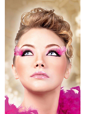 Black-Purple Feather Eyelashes