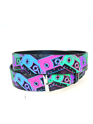 Printed Multicolour Cassette Belt