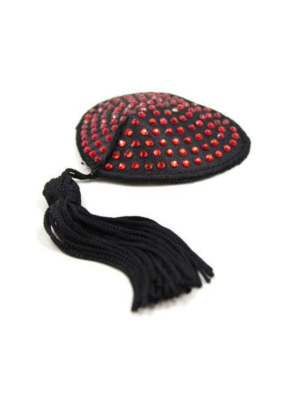 Heart shine nipples tassels (red)