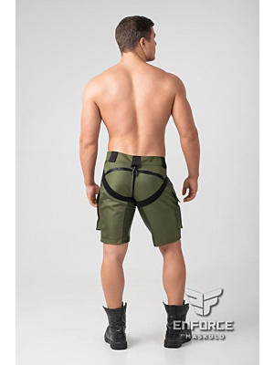 EnForce. Two-Sides Zippered Cargo Shorts