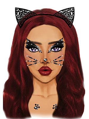Animal face jewels sticker