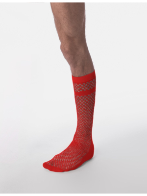 Barcode Berlin Red Cala Net Socks