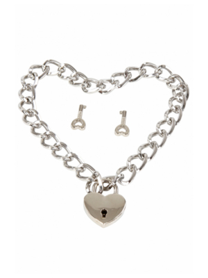 Necklace 38cm with heart Padlock