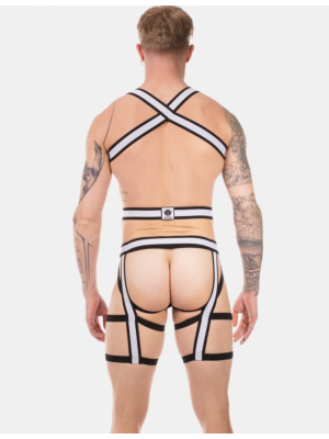 Harness Duo Javed White - Black