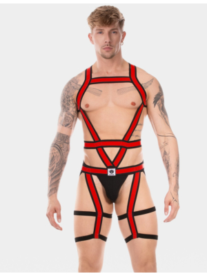 Harness Duo Javed Red - Black