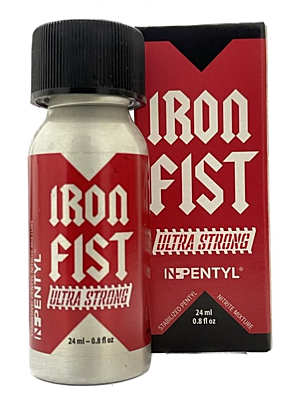 Poppers Leather Cleaner Iron Fist Ultra Strong 24ml Red