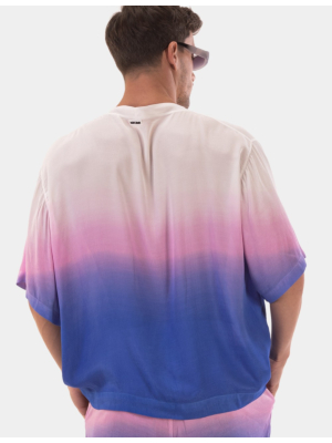 Barcode Berlin Kimono Foke - White-Pink-Blue