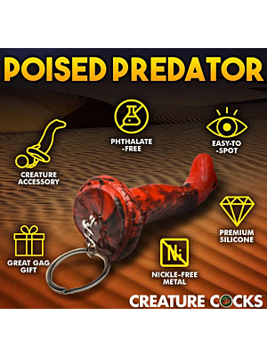 King Cobra Silicone Keychain