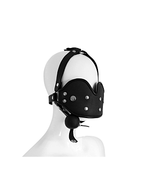 Leather Head Mounted Mouth Gag