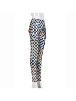 Silver scale leggings