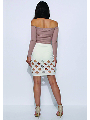 Laser Cut Pencil Skirt