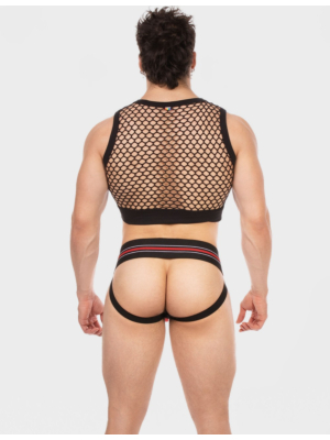 Barcode Berlin Mesh Crop Arman Black