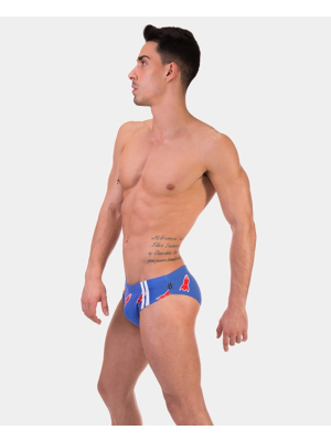 Space Rocket Swim Brief Blue