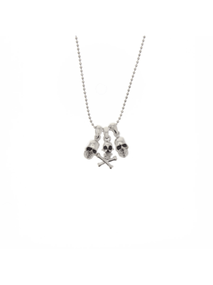 Triple Skull & Skull and Crossbones Necklace