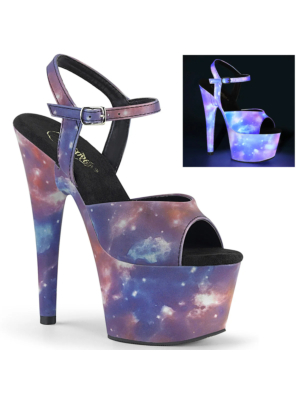 Pleaser High Heels Reflective Galaxy Effect 17.8cm Adore-709REFL