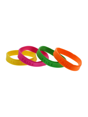 Assorted Neon PRIDE Silicon Bracelets