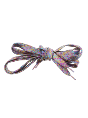 Pair of Rainbow Glitter Shoelaces