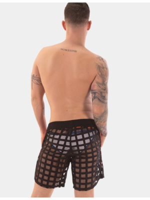 Barcode Berlin Short Waylon - Black-Neonpink