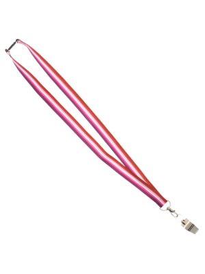 Metal Whistle on Lesbian Lanyard