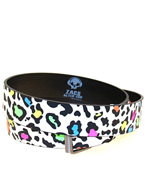 Printed Multicolour Leopard Print Belt