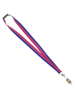 Metal Whistle on Bisexual Lanyard