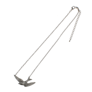 Silver Swallow Chain Necklace (4.7cm Diameter)