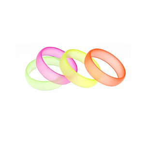 Neon Asst. Transparent Frosted Bangles