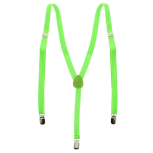 Neon Green 1.5cm Plain Braces