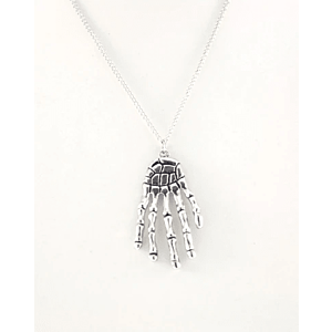Small Skeleton Hand Necklaces