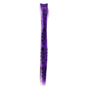 Aprox. 40cm Purple Star Print Hair Highlights/ Extensions