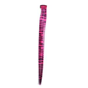 Aprox. 40cm Pink Zebra Print Hair Highlights/ Extensions
