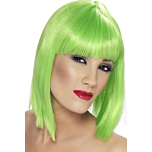 Neon Glam Wig Green