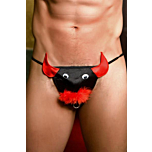 Bull Thong - Black & Red - OS