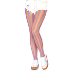 Lurex rainbow fishnet tights