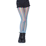 Lurex rainbow fishnet tights