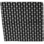 B/W Peace Cotton Bandanas 53cm x 53cm