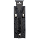 Black 2.5cm Sequin Braces