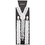 Silver 2.5cm Sequin Braces