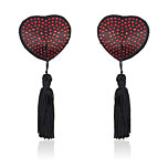 Heart shine nipples tassels (red)